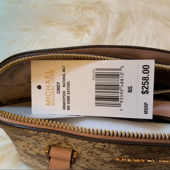 Michael Kors Cindy Floral Medium Done Satchel NWT - Picture 11 of 12